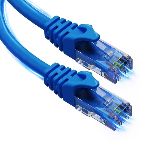 5 Core 5 Core Cat 6 Ethernet Cable - 1.5 ft 10Gbps Network Patch Cord - High Speed RJ45 Internet LAN Cable ET 1.5FT BLU